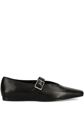 VAGABOND Wioletta buckle-strap pointed ballet flats - Black