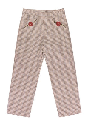 Aimé Leon Dore WESTERN HERITAGE check-pattern trousers - Brown