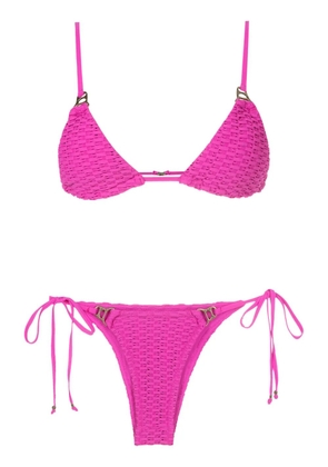 Amir Slama interwoven-design triangle bikini - Pink