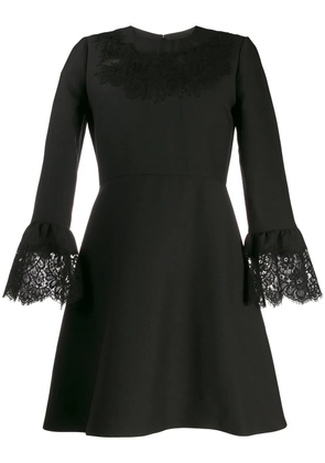Valentino Garavani lace insert short dress - Black