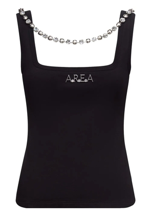 AREA logo-plaque tank top - Black