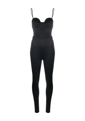 Noire Swimwear tonal-stitch detail swim suit - Black