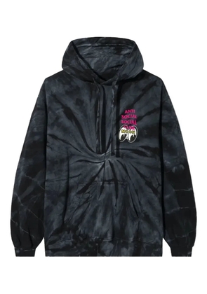 Anti Social Social Club Stacked Tie Dye hoodie - Black