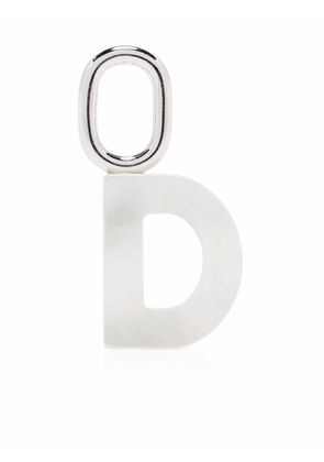 Maria Black Lucid Letter D charm - White