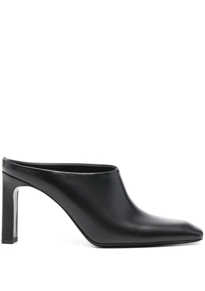 TOTEME 85mm box leather mules - Black