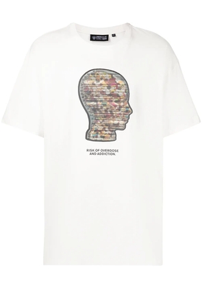 Mostly Heard Rarely Seen graphic-print stretch-cotton T-shirt - White
