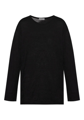 Yohji Yamamoto long-sleeved T-shirt - Black