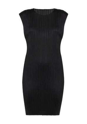 Pleats Please Issey Miyake pleated mini dress - Black
