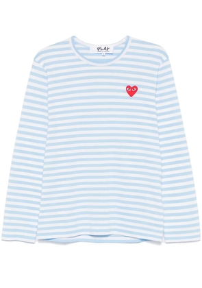 Comme Des Garçons Play striped T-shirt - Blue