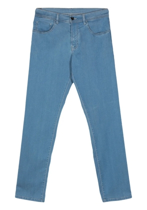 Canali mid-rise slim-fit jeans - Blue