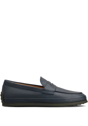 Tod's leather loafers - Blue