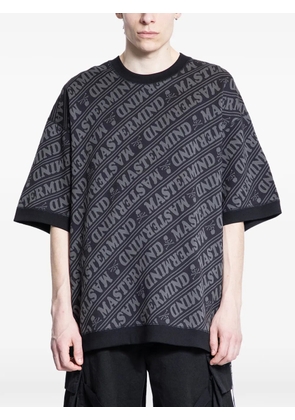Mastermind World logo-print T-shirt - Black