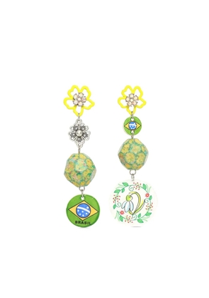 Amir Slama Bijoux drop-design earrings - Green