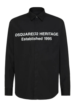 DSQUARED2 logo-print shirt - Black