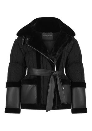 Manière De Voir Tara belted jacket - Black