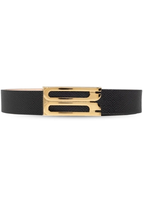 Victoria Beckham regular Dorian leather belt - Black