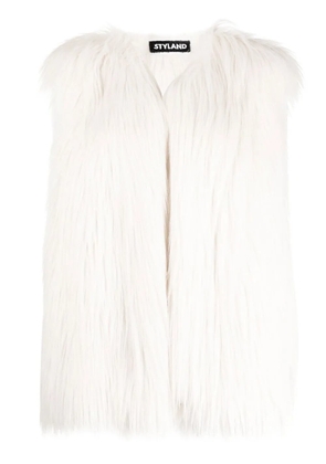 STYLAND faux-fur gilet - White
