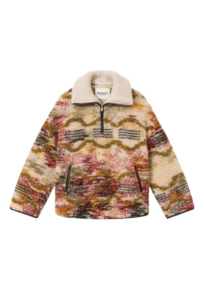 MARANT ÉTOILE patterned zip jacket - Neutrals