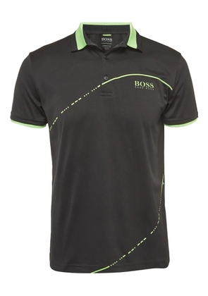 BOSS 2024 logo-print polo shirt - Black