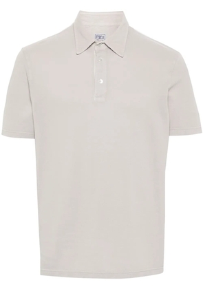 Fedeli piqué-weave polo shirt - Grey