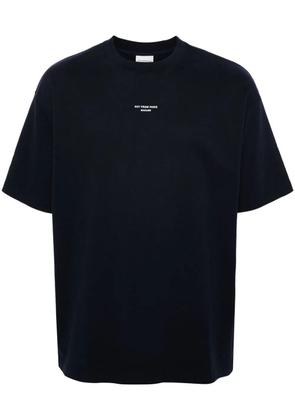 Drôle De Monsieur logo-print cotton T-shirt - Blue