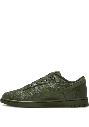 Nike Dunk Low snakeskin-effect sneakers - Green