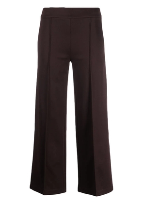 Semicouture Roma decorative-stitching wide-leg trousers - Brown