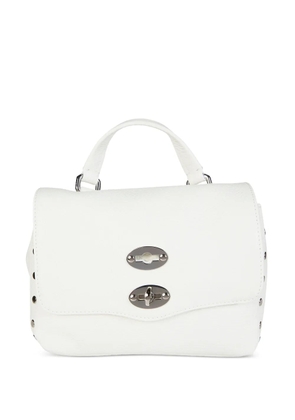 Zanellato mini Daily Postina studded top-handle satchel bag - White