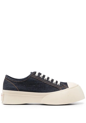 Marni Pablo denim lace-up sneakers - Blue