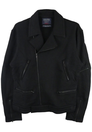 Yohji Yamamoto Re felted biker jacket - Black