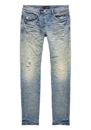 Purple Brand logo-patch skinny jeans - Blue