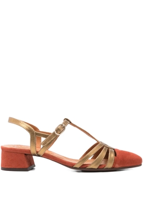 Chie Mihara 40mm T-bar heeled pumps - Orange