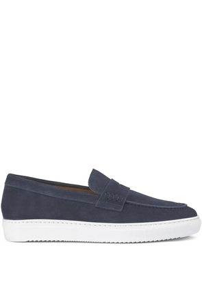 Doucal's slip-on suede loafers - Blue