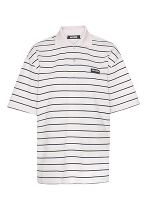 ROTATE BIRGER CHRISTENSEN striped polo shirt - Neutrals