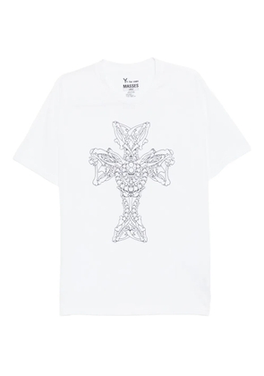 Yohji Yamamoto graphic-print cotton T-shirt - White