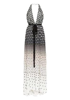 Saiid Kobeisy gradient printed dress - Black