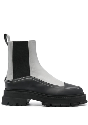 Emporio Armani 55mm panelled ankle boots - Black