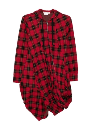 Comme Des Garçons plaid dress - Red