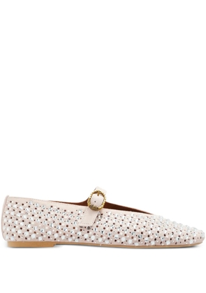 Kurt Geiger London Mayfair embellished buckle ballet flat - Pink