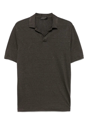 Dell'oglio linen T-shirt - Brown