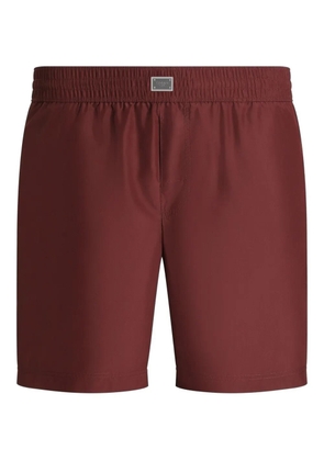 Dolce & Gabbana logo-plaque swim shorts - Red