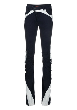 Ottolinger long-line panelled skinny jeans - Blue