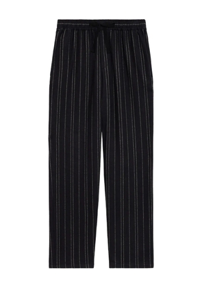 MARANT Isaki pinstripe drawstring trousers - Black