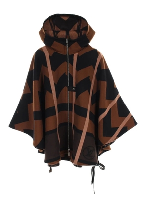 Louis Vuitton Pre-Owned 10's wool poncho - Brown