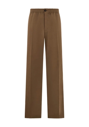 Ferragamo elasticated-waistband drawstring trousers - Brown