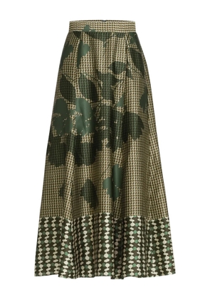 Silvia Tcherassi Erin printed midi skirt - Green