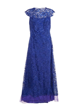 Tadashi Shoji floral-lace maxi dress - Blue