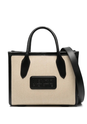 Kenzo logo-patch tote bag - Black