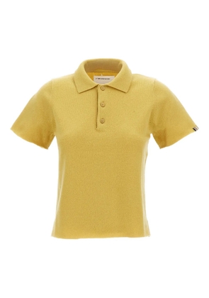 extreme cashmere short-sleeve polo shirt - Yellow