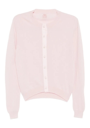 Teddy Cashmere logo-embroidered cardigan - Pink